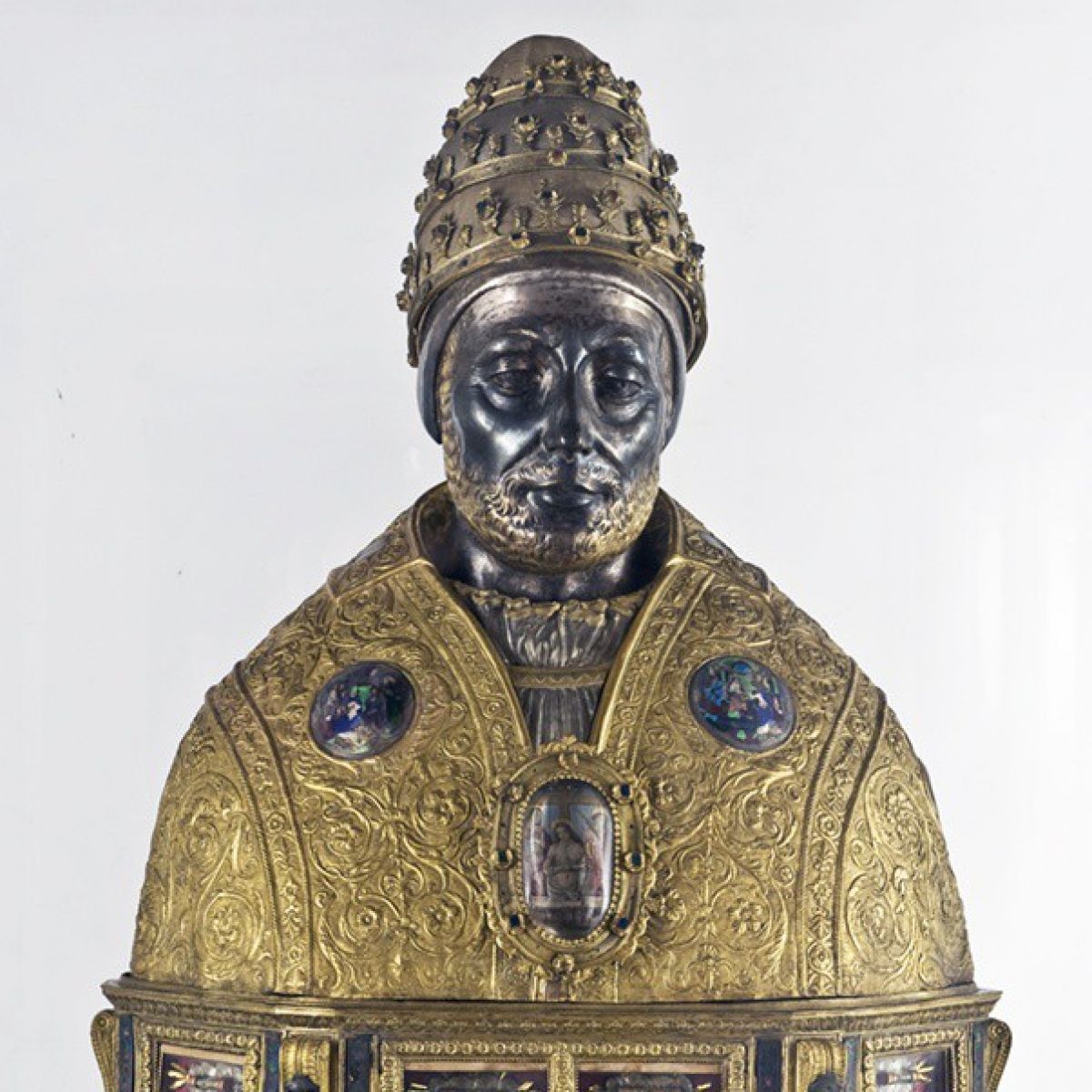 Reliquiario a busto di S. Silvestro